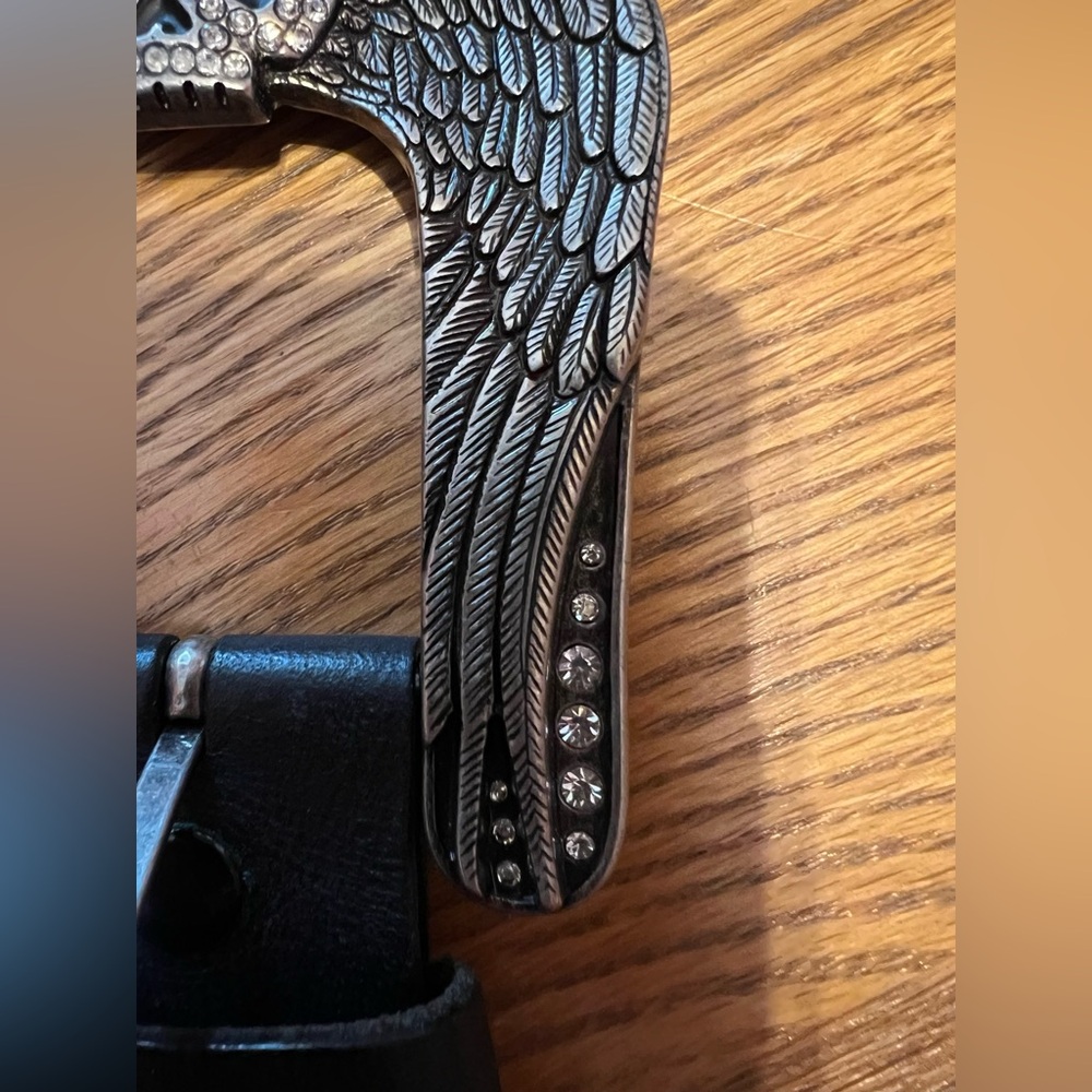 Harley-Davidson® Willie G. Genuine Cowhide Women’s Bling Belt- Large 💀 - Picture 9 of 16